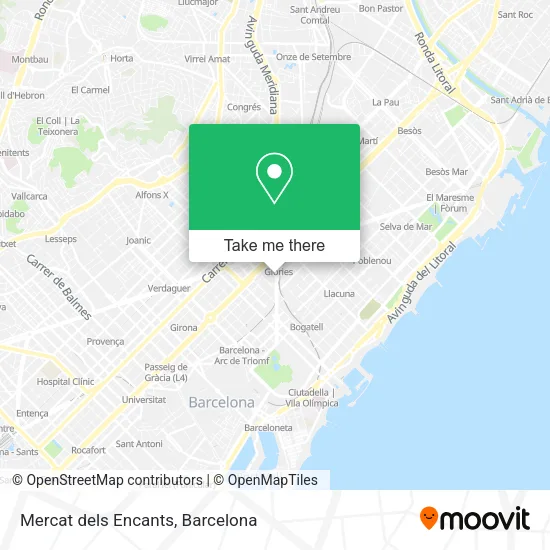 Mercat dels Encants map