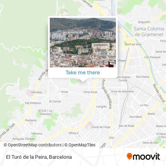 El Turó de la Peira map