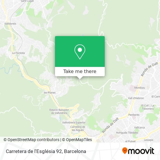 Carretera de l'Església 92 map
