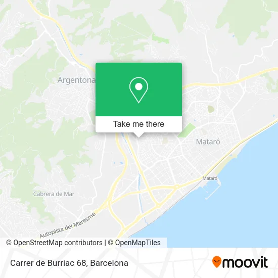 Carrer de Burriac 68 map