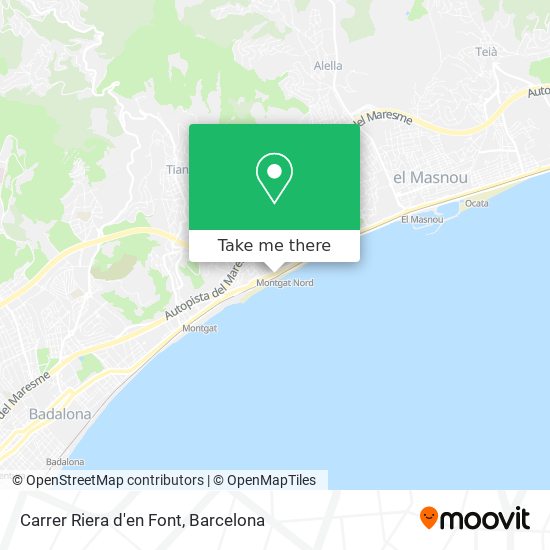 Carrer Riera d'en Font map