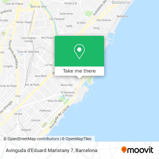 Avinguda d'Eduard Maristany 7 map