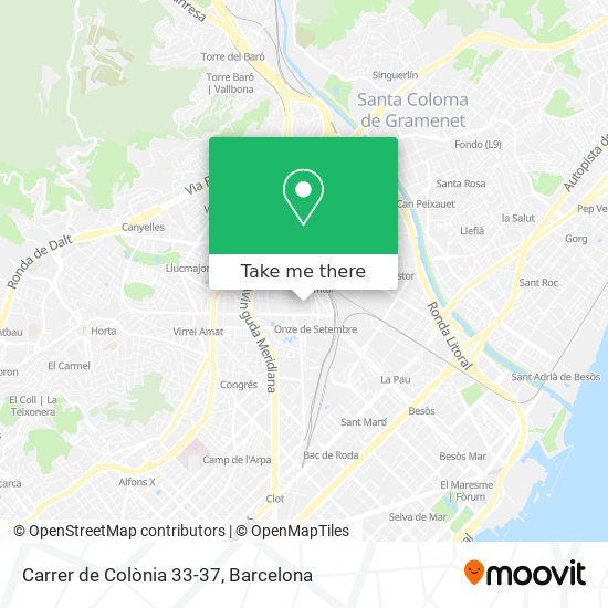 Carrer de Colònia 33-37 map