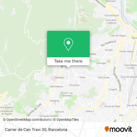 mapa Carrer de Can Travi 30