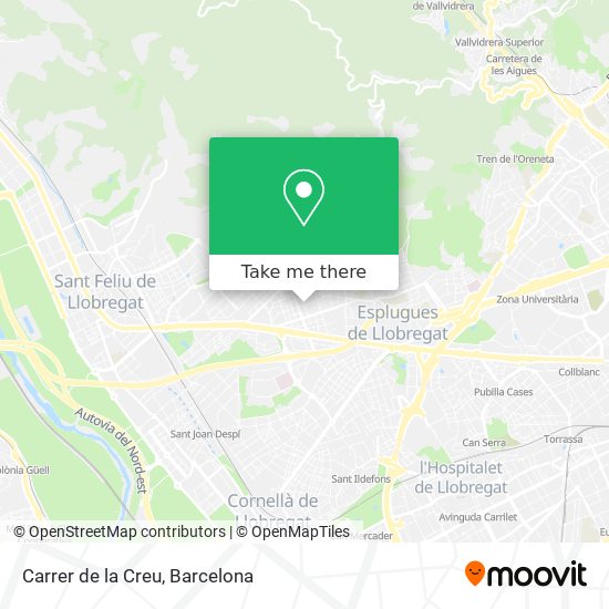 mapa Carrer de la Creu