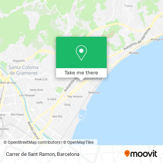 mapa Carrer de Sant Ramon