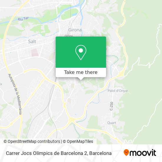 Carrer Jocs Olímpics de Barcelona 2 map