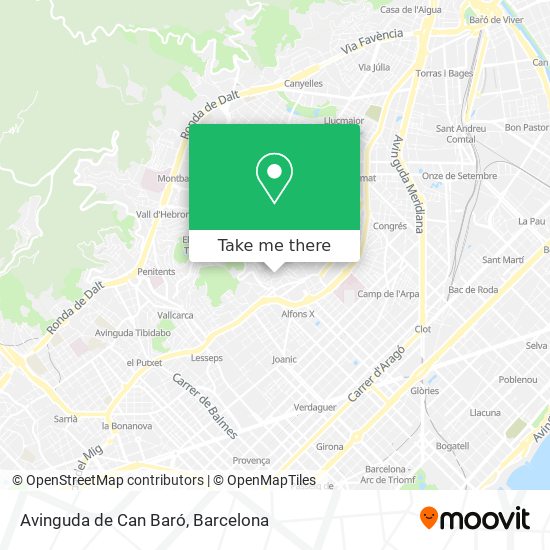 Avinguda de Can Baró map