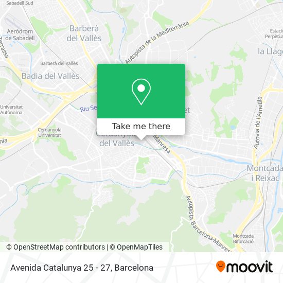 Avenida Catalunya 25 - 27 map