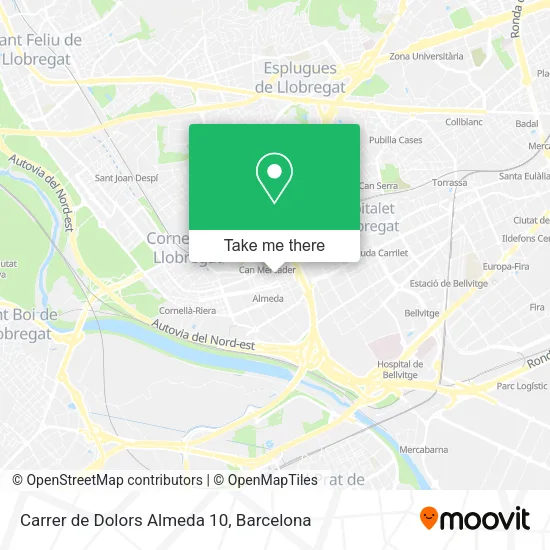 Carrer de Dolors Almeda 10 map