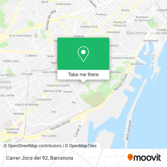 Carrer Jocs del 92 map
