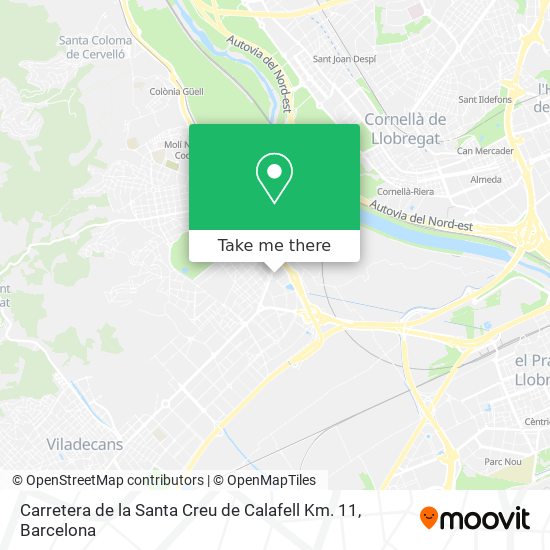 Carretera de la Santa Creu de Calafell Km. 11 map