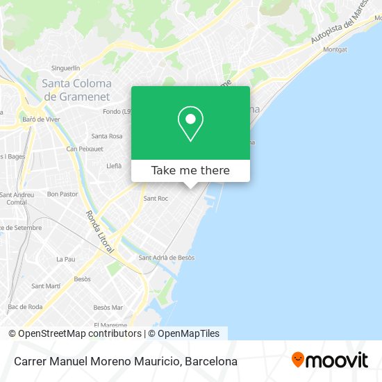 mapa Carrer Manuel Moreno Mauricio