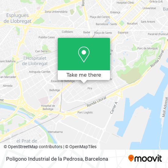 mapa Polígono Industrial de la Pedrosa