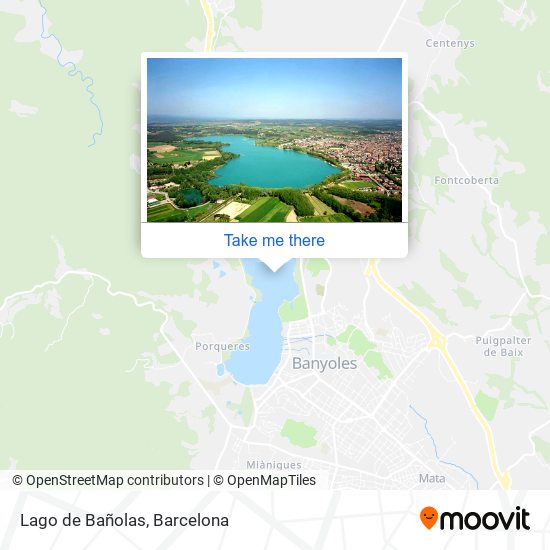 mapa Lago de Bañolas