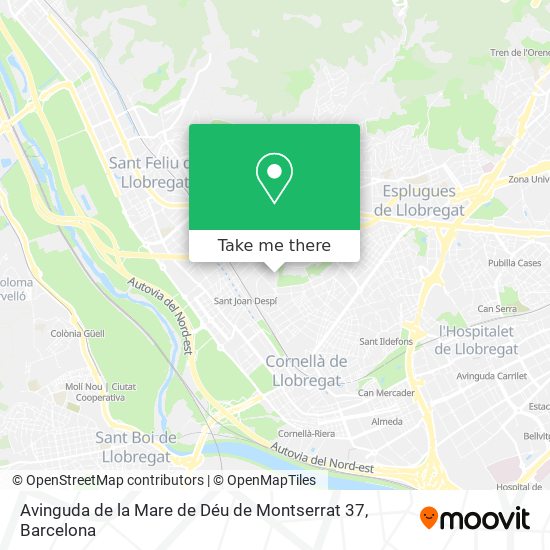 Avinguda de la Mare de Déu de Montserrat 37 map