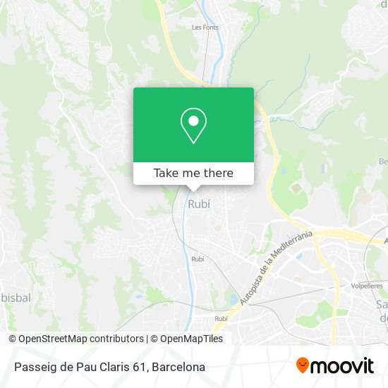 Passeig de Pau Claris 61 map