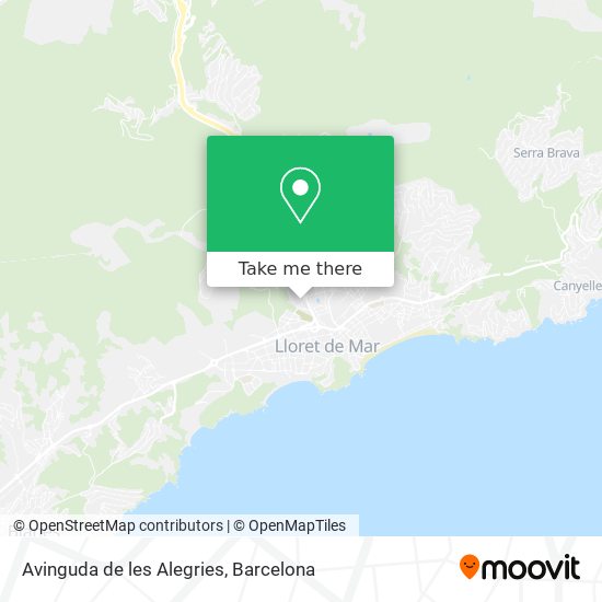 Avinguda de les Alegries map