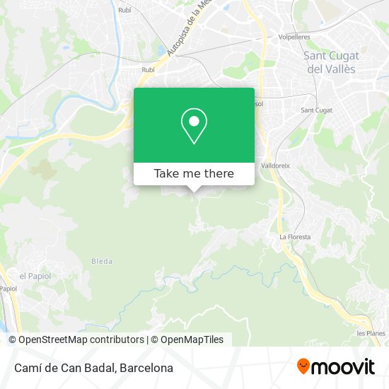 Camí de Can Badal map