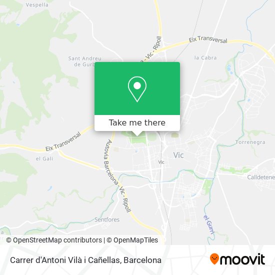 Carrer d'Antoni Vilà i Cañellas map