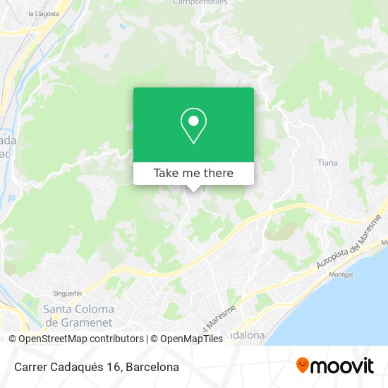 Carrer Cadaqués 16 map