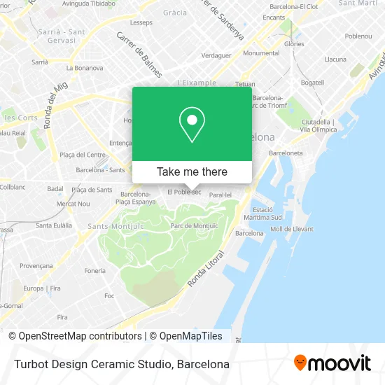 Turbot Design Ceramic Studio map