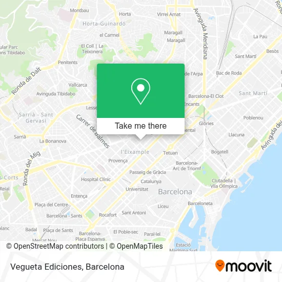 Vegueta Ediciones map