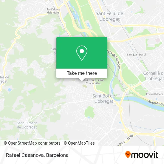 Rafael Casanova map