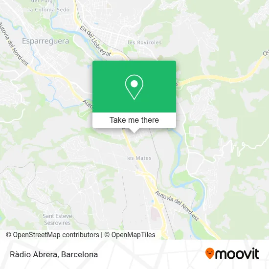 Ràdio Abrera map