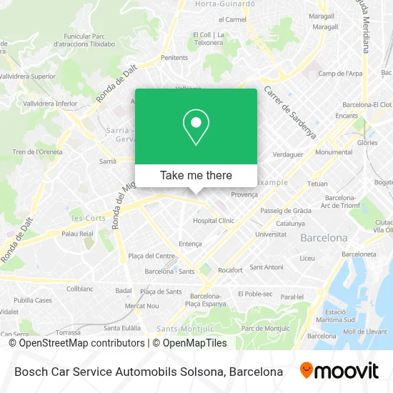 Bosch Car Service Automobils Solsona map