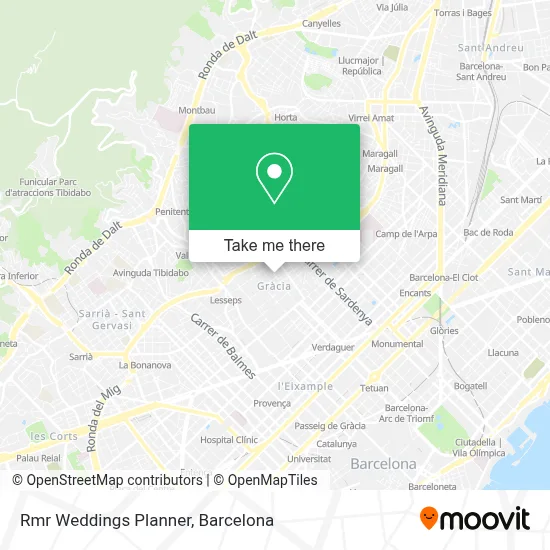 Rmr Weddings Planner map