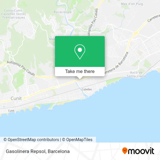 Gasolinera Repsol map