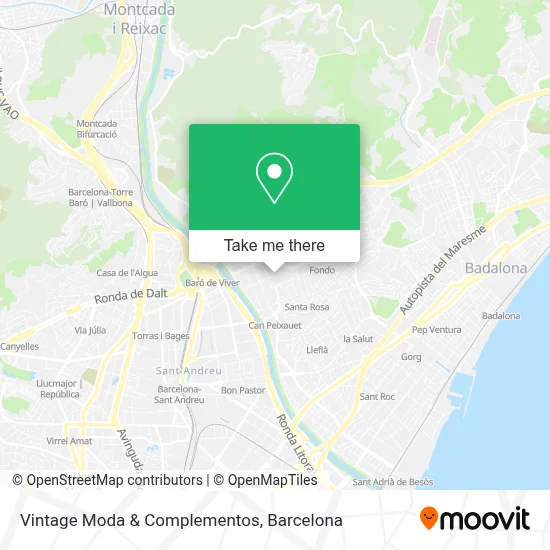 Vintage         Moda & Complementos map