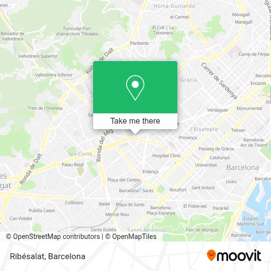 Ribésalat map