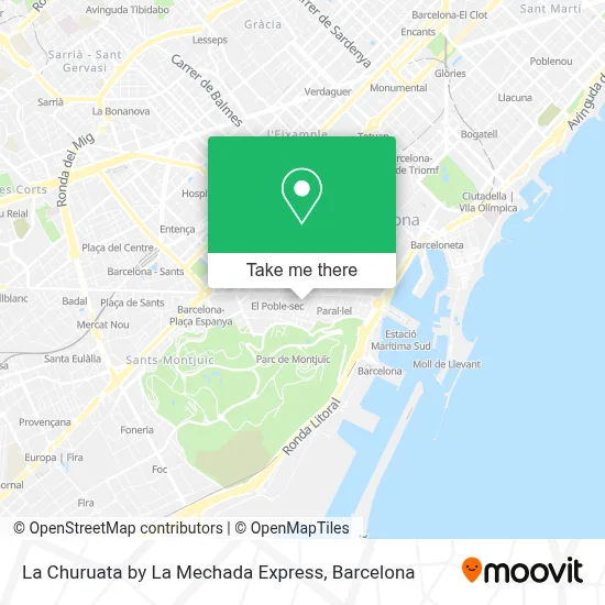 La Churuata by La Mechada Express map