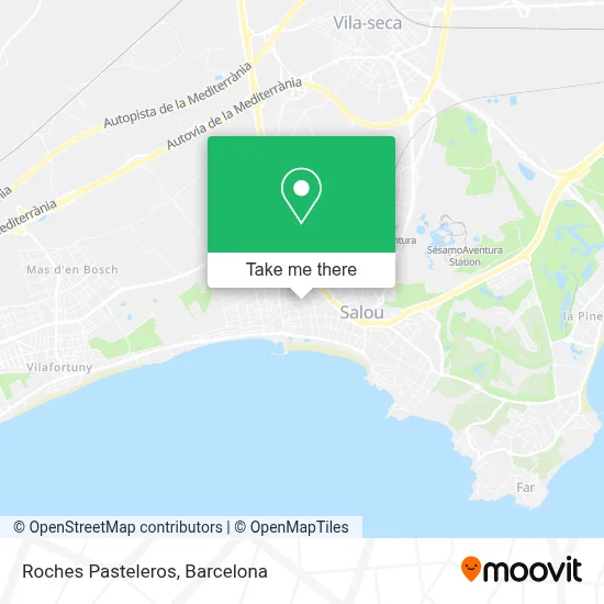 Roches Pasteleros map