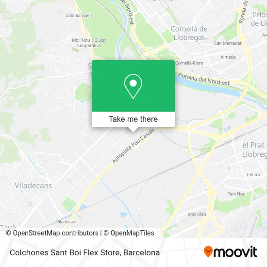 Colchones Sant Boi Flex Store map