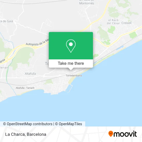 La Charca map