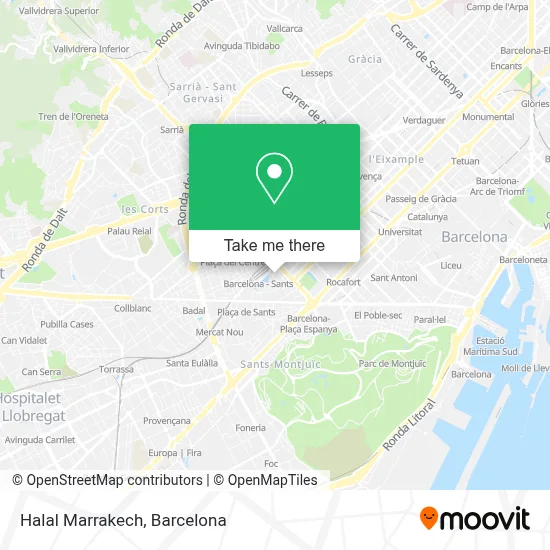 Halal Marrakech map