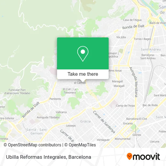 Ubilla Reformas Integrales map