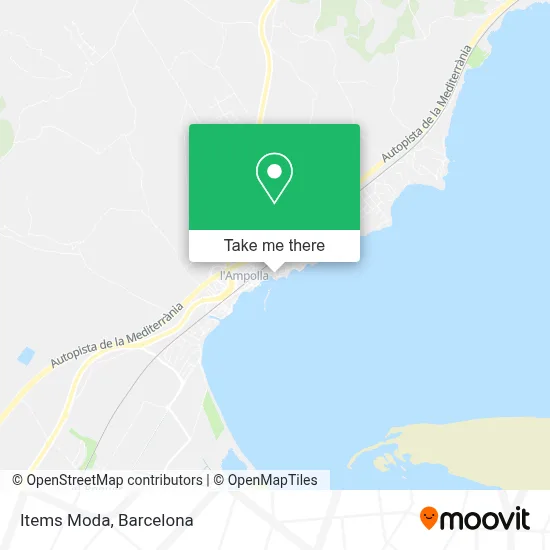 mapa Items Moda