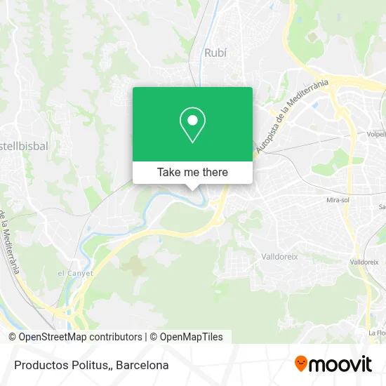 Productos Politus, map
