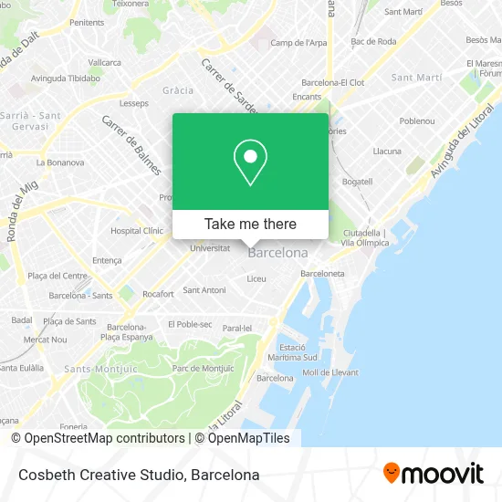 Cosbeth Creative Studio map