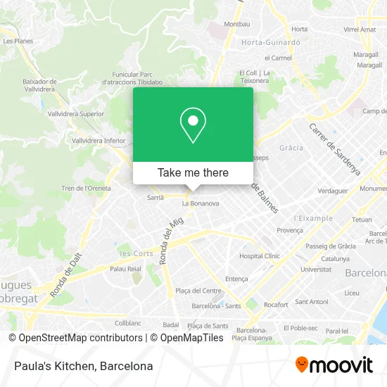 Paula's Kitchen map