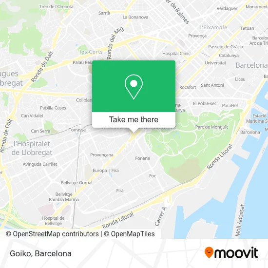 Goiko map