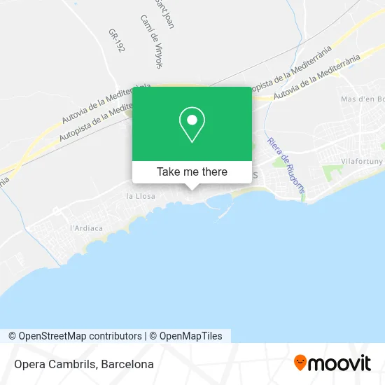 Opera Cambrils map