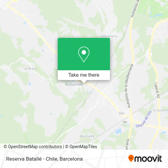 Reserva Batallé - Chile map