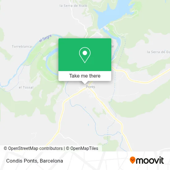 Condis Ponts map