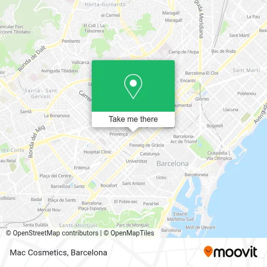 Mac Cosmetics map