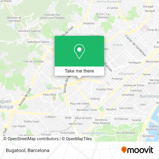 Bugatool map